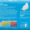 Amazon Basics Thick Maxi Pads with Wings for Periods, Overnight Absorbency, Feminine Pads, Unscented, Size 4, 112 Count (4 Packs of 28)