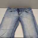 Buffalo David Bitton Mens Relaxed Straight Leg Driven Jean with Stretch Fabric (34W x 32L, Authentic and Sanded Indigo)