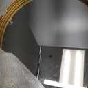 24 x 31.5 inch Full-Sized Oval Wall Mirror, Vintage Plastic Frame, Large Mirror for Bathroom, Living Room, Bedroom (Gold)