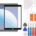 New Front Screen Glass Outer Panel Lens Replacement Compatible with iPad Air 3 10.5'' 2019 A2152 A2123 A2153 A2154 with OCA Upgraded Repair Kit- No LCD Screen and Touch Digitizer