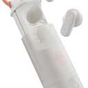 Skullcandy Dime Evo Wireless Earbuds, Bluetooth Headphones, Noise Isolating Fit, Up to 36 Hours Battery, Microphone for iPhone Android, Easy Carry with Clip-Anywhere Case - Bone