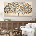 I@U Tree Of Life Large Wall Art 29"x58" Minimalist Wall Art For Living Room