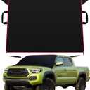 Migaven Heavy Duty All Weather Windshield Cover for Ice and Snow, Waterproof 2mm EVA Fabric Windshield Frost Cover for Full Size SUV, Pickup Truck (Large Size)