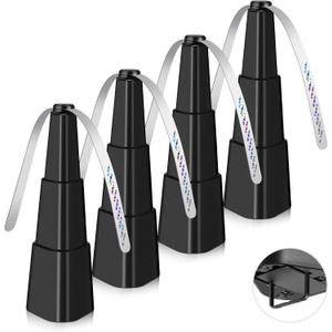 Fly Fans for Tables, Fly Fan Outdoor Indoor Keep Flies Away, Table Top Spinner with Holographic Blades, Flies Deterrent for Picnic, Restaurant, Party, Home, BBQ (4 Pack)