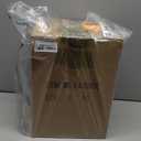 Farmhouse Garbage Can with Lid Indoor Outdoor Trash Can with Embossed Bird and Flowers PatternMetal Retro Kitchen Trash Can with Lid for Kitchen Room and Garden Decor (Black)