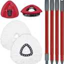 Mop Replacement for Ocedar, Mop for O Cedar, Replacement Mop for O Cedar Spin Mop Contains 4-Section Mop Handle 2 Mop Replace Head 1 Mop Base 1 Scrubber Mop Head for O-Cedar Spin Mop