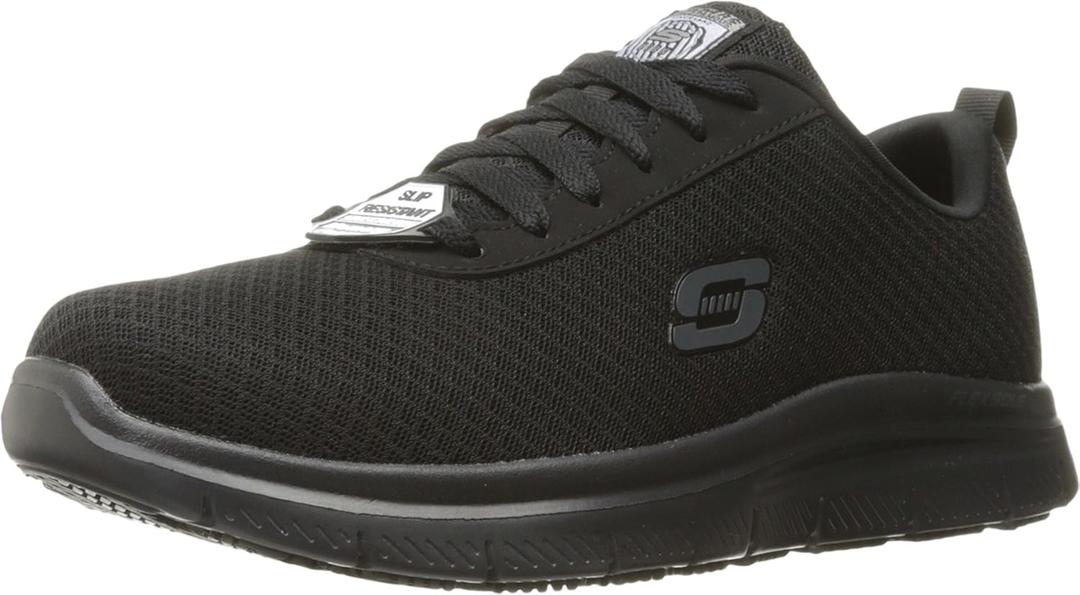 Skechers Men's Flex Advantage Bendon Work Shoe (8.5, Black)
