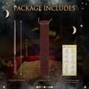 Magic Wizard Wand Resin Witch Sorcerer Wands for Kids Cosplay Party Halloween Costume Accessories, Broom