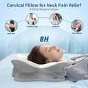 Cervical Pillow for Neck and Shoulder Pain Relief - Ergonomic Neck Pillow for Sleeping, Contour Memory Foam Pillows Side Sleeper Pillow for Neck Support, Bed Pillow for Side Back Stomach Sleepers