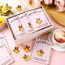 Suncalla 30 Sets 60 Pcs Cheer Team Gifts Bulk Cheerleader Duck Pins Brooches Good Luck Duck Tags Inspirational Gift Accessories for Competition Game Teammates Cheer Gifts Bulk for Team