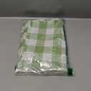 DII Heavyweight Fringed Check Tabletop Collection, Placemat Set, 13x19, Bright Green, 6 Piece