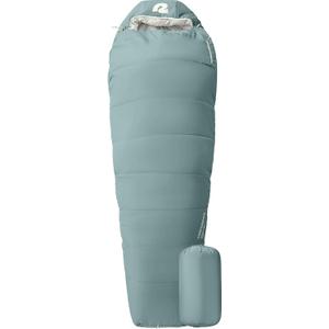 Retrospec Dream Mummy Sleeping Bag - 5, 15, & 30F Cold Weather Camping & Travel Essential Gear with Water - Resistant Shell & Synthetic Fill - Zippered Pocket & Stuff Sack, 15f Regular