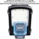 Gebosun Solar Street Lights Outdoor, 60000LM 6000K for Outdoor Lighting