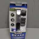 Wahl Groomsman Battery Operated Facial Hair Trimmer for Beard & Mustache Trimming Including Light Detailing and Body Grooming  Model 9906-717V (Silver)
