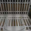 IRIS USA 24" 8-Panel Dog Playpen, 83.5 x 83.5 x 23.63, Puppy Playpen, Dog Play Pen Indoors, Pet Fence, Puppies/Small Dogs, White 