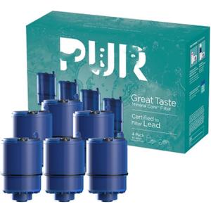 6Pack-Water Filter Replacement with Coconut Shell Activated Carbon, 3-Month Life Cycle