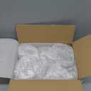 Pink Christmas Glass Storage Jars with Airtight Bamboo Lid Merry and Bright Christmas Canister Set for Home Winter Xmas Kitchen Countertop