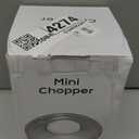 Electric Garlic Chopper, 350ML Glass Bowl Mini Food Processor, Portable Veggie Chopper Onion Garlic Grinder, Wireless Blender for Ginger, Chili, Fruit, Meat, etc