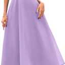 PRETTYGARDEN Womens Summer Dresses 2025 Spaghetti Strap Sleeveless Smocked Flowy Midi Wedding Guest Dress with Pockets (Small, Purple)