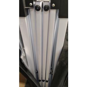 10x10 Pop Up Canopy Tent White Folding Shelter Heavy Duty Waterproof Vented Roof 3 Removable Sidewalls Quick Setup for Outdoor Patio Event Market