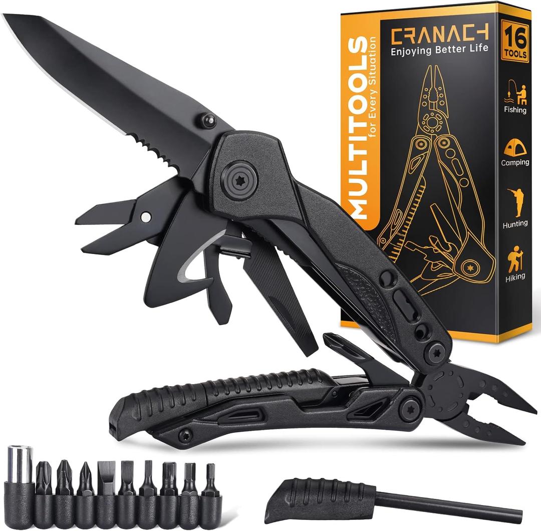Christmas Stocking Stuffers for Men Dad Adults Gifts 16 In 1 Pocket Multitool Knife Plier Camping Accessories Multi Tool Gadgets Birthday Him Husband Boyfriend Women Who Have Everything Wants Nothing Christmas Stocking Stuffers for Men Dad Adults Gifts 16 In 1 Pocket Multitool Knife Plier Camping Accessories Multi Tool Gadgets Birthday Him Husband Boyfriend Women Who Have Everything Wants Nothing
