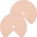 2 Pack 26 Inch Lazy Susan Shelf Liner Silicone Shelf Liner Non Adhesive Circle Kitchen Liners Non Slip Cabinet Liners for Drawer Refrigerator Cupboard Cabinet Organizers(Skin Color)