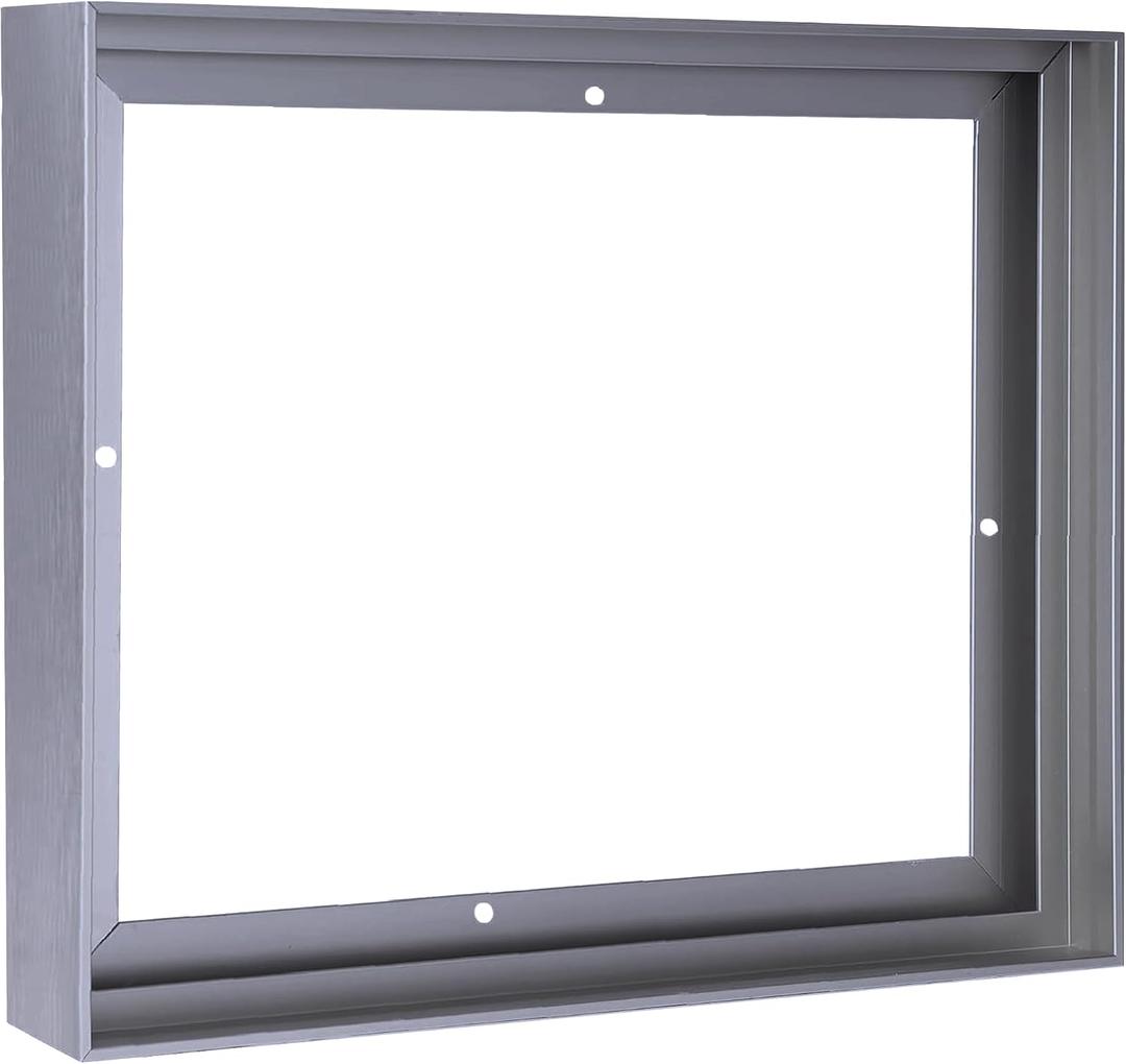 DIY Metal 24x36 Canvas Frame,0.9" Deep Floater Frame,Grey
