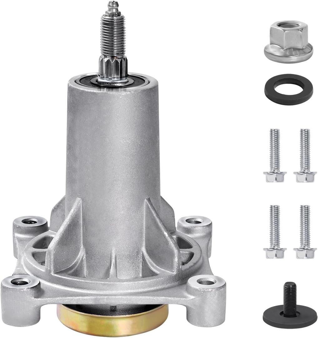 Parts Camp Spindle Assembly for Mower Deck Replace 187292 192870 532187292 532187281 587819701, Mandrel Kit with Bolts Fits Husqvarna Craftsman AYP 42" 46" 48" 54" Deck, YTH22V46 YTH24V48, Pre-Greased