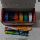 22 AWG Stranded Wire Kit  Silicone Coated Copper Wires 22 Gauge Pre-Tinned 23ft/7m Each Spool, 6 Colors (Black, Red, Yellow, Green, Blue, White), Electrical Jumper Wire Hook Up Wire Kit from Plusivo