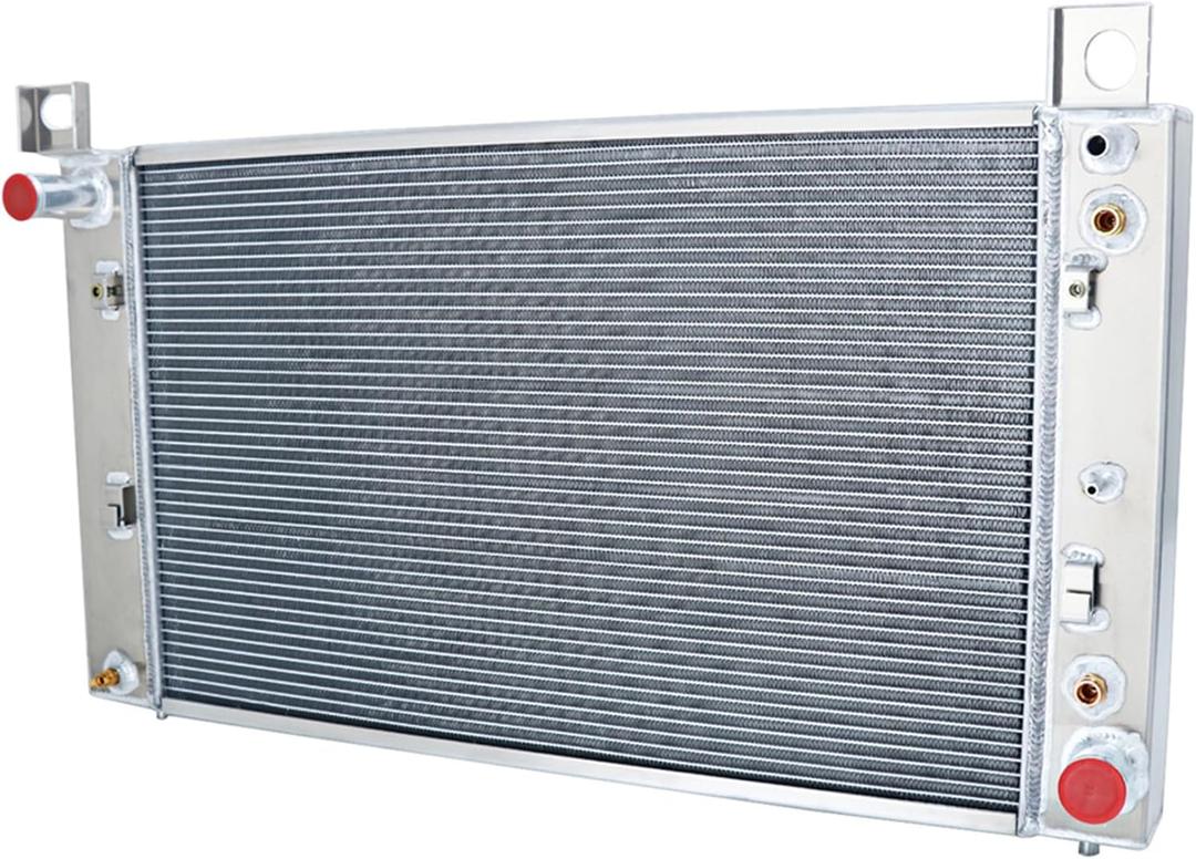 Radiator Compatible with 1999-2013 Chevy Silverado 1500 2500 Suburban 1500 Tahoe 4.3L 4.8L 5.3L Pickup Truck & 1999-2013 GMC Sierra 1500 2500 Yukon XL 1500, 3 Row Full Aluminium Radiator