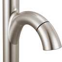 Delta Nicoli 1 Hole Pull Down Bathroom Faucet with Sprayer, Brushed Nickel Single Hole Bathroom Sink Faucet with Pull Out Sprayer for Vanity, Push-Pop Drain, Stainless 15749LF-SSPD