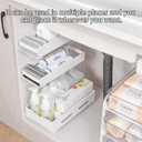 Multifunctional Cupboard White Drawer Pull-out type Storage rack For household use Carbon steel Slide rail Storage shelf Space-saving Kitchen Bathroom Balcony