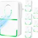 2025 6Pack Air Purifier Plug In,Negative Air Ionizer for Home Use,Mini Filterless Mobile Air Cleaner with Green Light for Odor,Smoke Dust,Pets,Quiet Operation Air Freshener for Home,Office,Kitchen