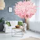 Artificial Cherry Blossom Tree - Handmade Pink Fake Cherry Blossom Tree Centerpieces for Wedding Party Christmas Garden Indoor & Outdoor