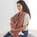 Itzy Ritzy Breastfeeding Boss Multi-Use Cover A Nursing Cover, Swaddle, Car Seat Wrap, Tummy Time Mat & Burp Cloth All in One Made of Soft Muslin Fabric & Measures 47 x 47 (Mudcloth)