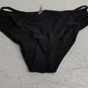 Tempt Me Women Strappy Bikini Bottom Full Coverage Bathing Suit Bottoms Swimsuit Bottom (Small, Black)