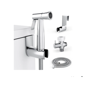 Purrfectzone Bidet Sprayer for Toilet, Handheld Sprayer Kit, Cloth Diaper Sprayer Set - Easy to Install - Stainless Steel