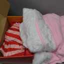 rumnigh Christmas Elves Costume For Women,Elves costume adult Women Christmas Cosplay Costume Full Set(Pink, XLarge)