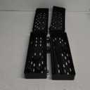 SPACEKEEPER Slim Rolling Storage Cart 4 Tier Bathroom Organizer Cart Mobile Shelving Unit Slide Out Utility Cart for Kitchen, Bthroom, Makeup, Craft, Laundry Narrow Places, Black