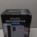 NineSky Dehumidifiers for Home, 95 OZ Water Tank, (1000 sq.ft) Dehumidifiers for Bathroom Bedroom Basement with Auto Shut Off,7 Colors LED Light(White)