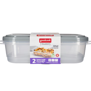 Goodcook Everyware Rectangle 1 Gallon Food Storage Container 2 PK