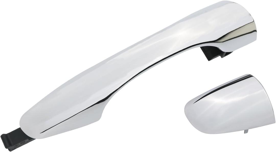 APPERFiT Exterior Door Handle w/End Cap Cover for Rear Door Right Passenger Side Chrome Compatible with Kia Sorento 2016 2017 2018 2019 2020 Replaces 82661-C5010 83662-C5010 (RR)