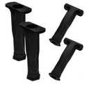 HOMSFOU 4pcs Adjustable Bed Frame Support Legs Height-Adjustable Center Support for Bed Sofa and Cabinet Prevents Sagging Easy Installation