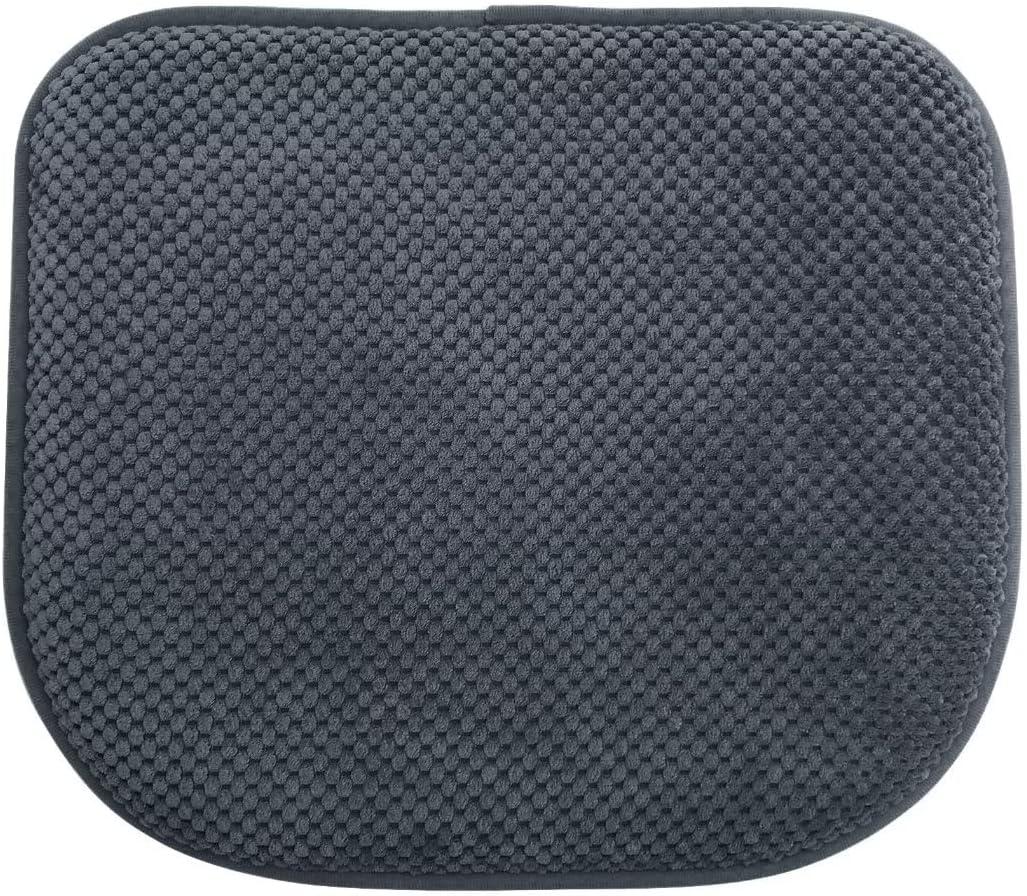 Grey Foam Seat Cushions Kitchen Chairs Pads for Dining Chairs Non Slip Office Seat Cushions Washable U Shaped Soft Thick Large Metal Wooden Chair Cushions,17" x 15", 15*17in