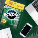 ECLIPSE Spearmint Chewing Gum Sugar Free, Mint Gum Bulk Pack, 8.8 Ounce (180 Piece Bag) (EXP 05/01/26)