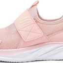 RUNSIDE Girls Tennis Shoes Boys Kids Sneakers Lightweight Breathable Running Athletic Shoes for 2 Big Kid, Light Pink