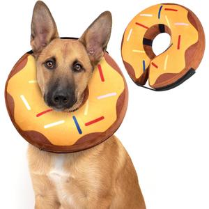 Soft Inflatable Dog & Cat Cone Collar - After Surgery Recovery E-Collar Alternative for Large, Medium & Small Dogs & Cats (X-Large (Neck Girth: 18"-25"))