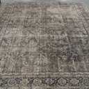WondRg 8x10 Washable Area Rug Brown Vintage Distressed Living Room Bedroom Large Throw Rug Non Slip Low Pile Soft Accent Indoor Floor Carpet for Dining Room Office Entryway Kitchen