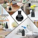 Brajttt Bud Vase Set of 25: Black Glass Vases - Small, Cute Vintage Set for Flower, Wedding, Home Decorations