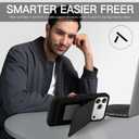 Phone Case Compatible with iPhone 17 Pro MaxCompatible with Magsafe, Detachable Magnetic Wallet Case and Card Holder. Black